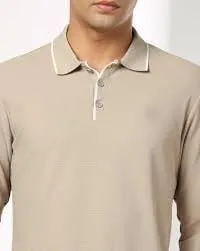 Tipped-collar polo — Beige, view 1