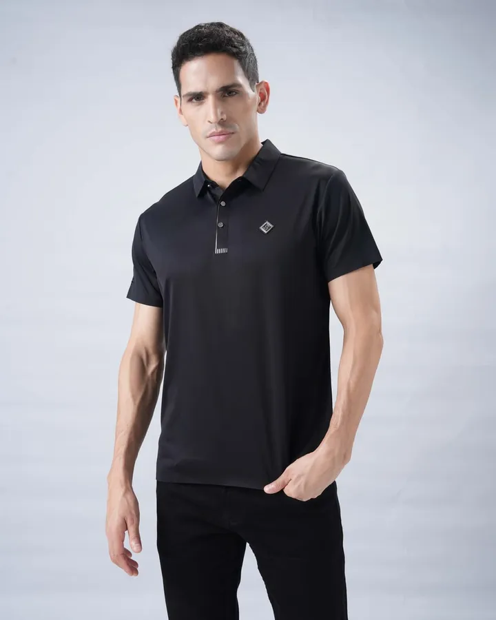 Studio polo range — Black, view 3