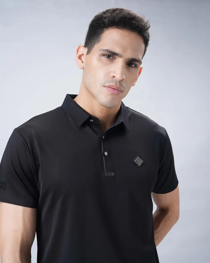 Studio polo range — Black, view 4