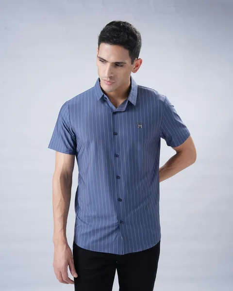 Studio shirt range in Blue stripe