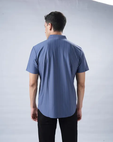 Studio shirt range in Blue stripe