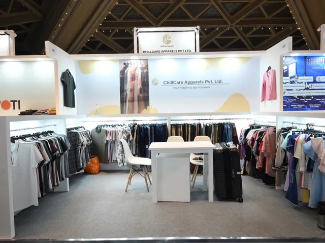 ChillCare stand at ASW — Apparel Sourcing Week