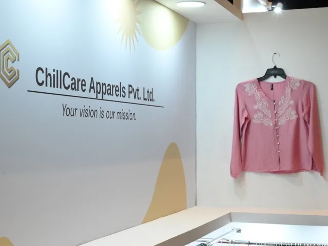 ChillCare stand at ASW — Apparel Sourcing Week