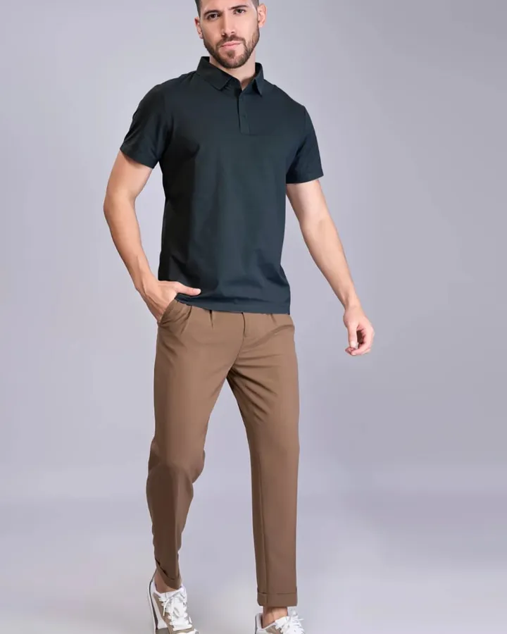 Classic polo — Forest green, view 1