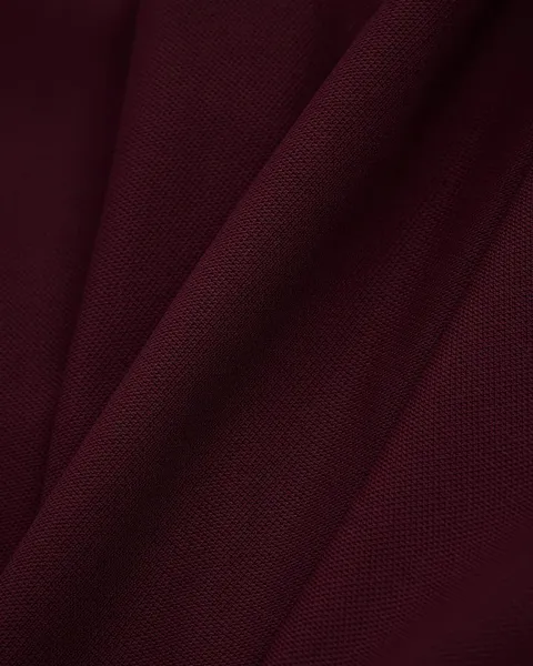 Tipped-collar polo in Maroon