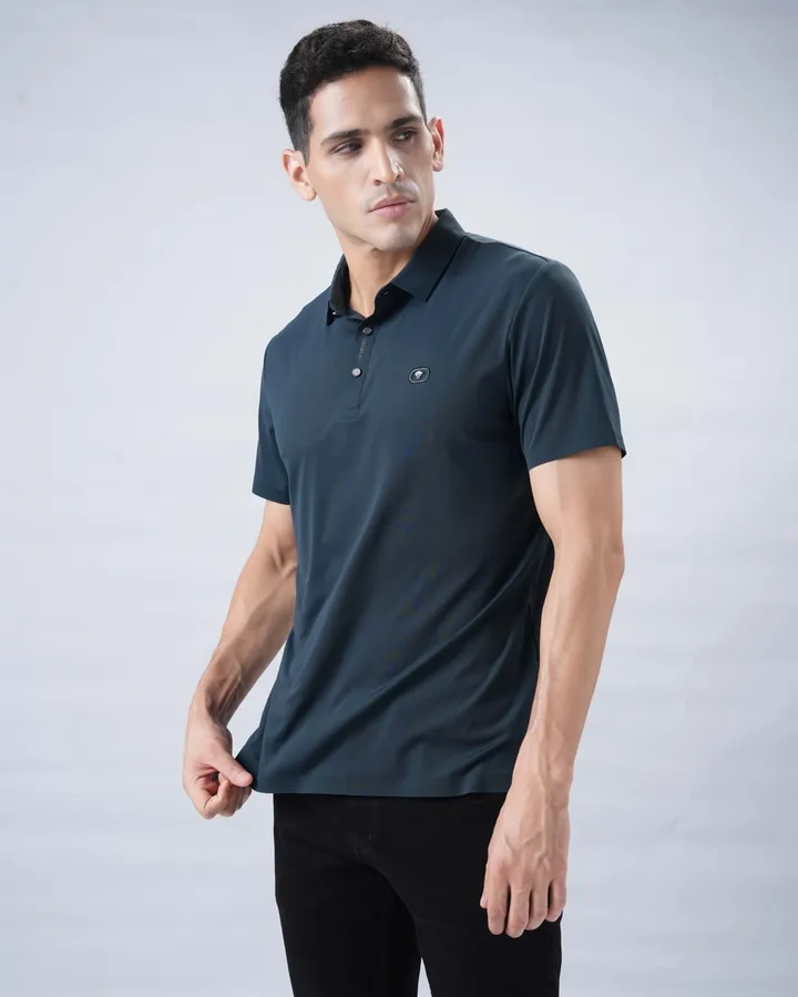 Studio polo range — Petrol, view 2