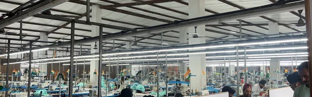 Garment production floor at a ChillCare Apparels unit